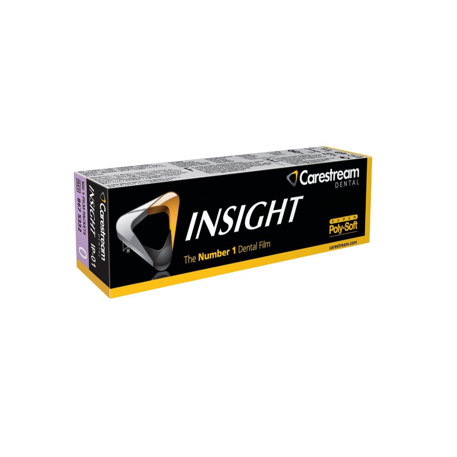 INSIGHT™ Dental Film, Size 0, IP-01, Super Poly-Soft™ Packets - 100/Box