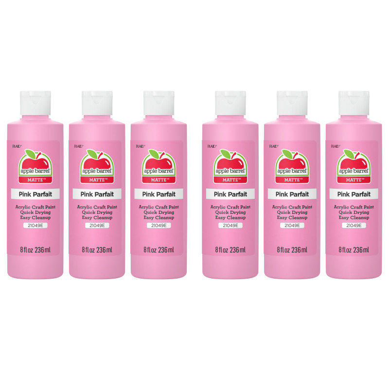 Acrylic Paint Matte, 8oz., Pink Parfait, Pack of 6