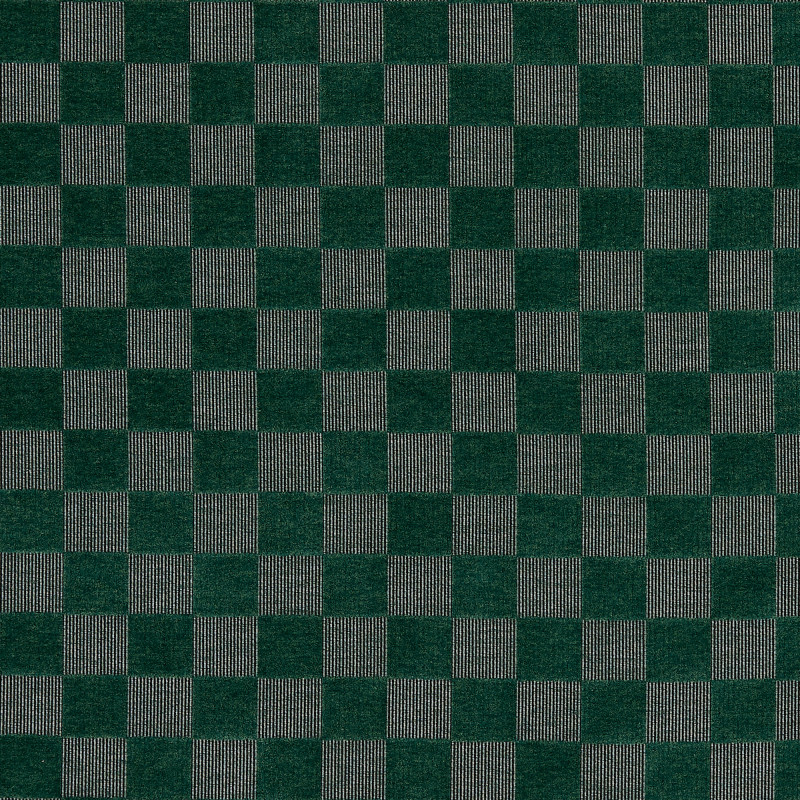 Checkerboard Emerald Curtains