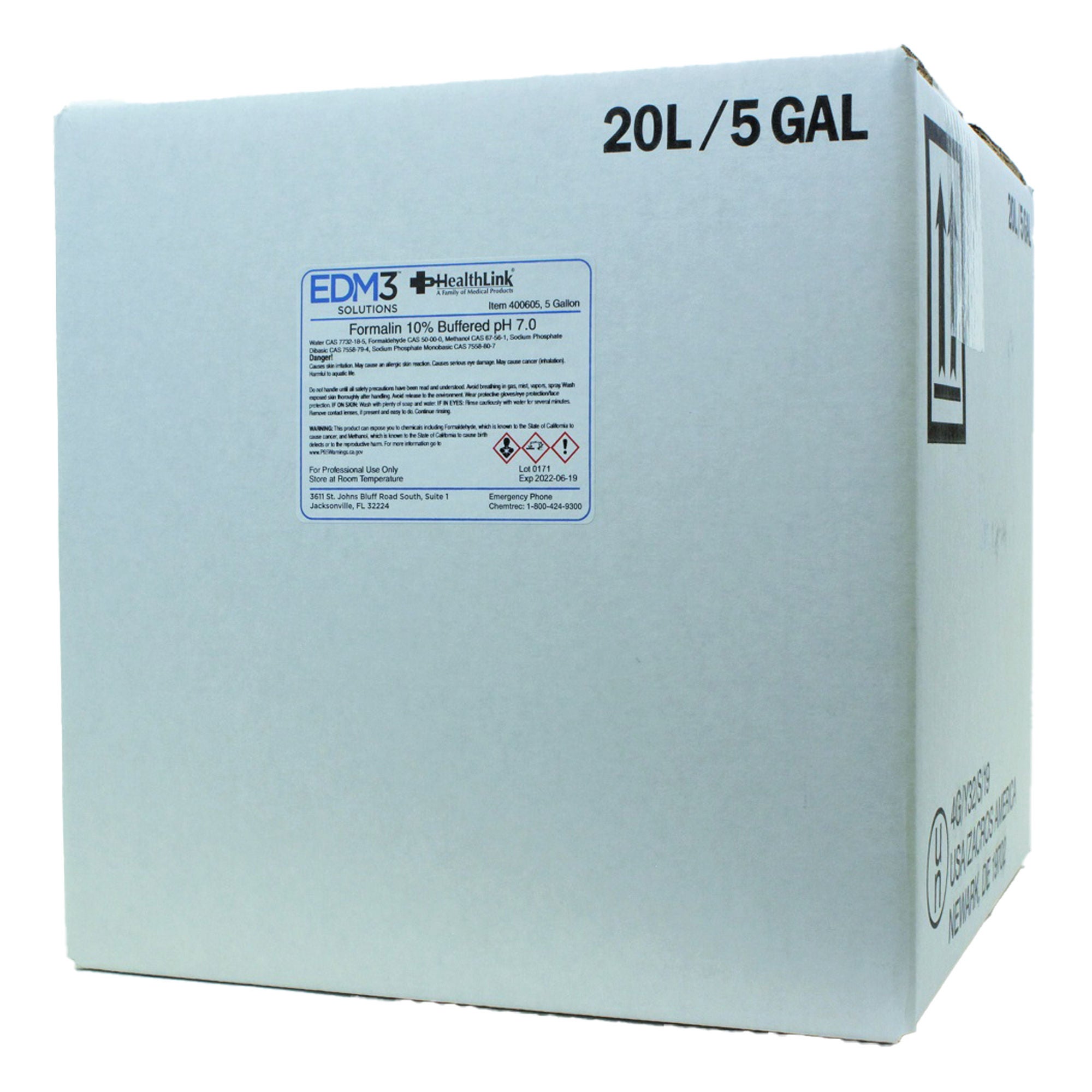 Healthlink 10% Phosphate Buffered Formalin Histology Reagent, 5-gal. cubitainer