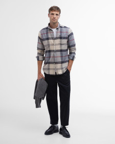 Edderton Tailored Long-Sleeved Shirt Dress Tartan