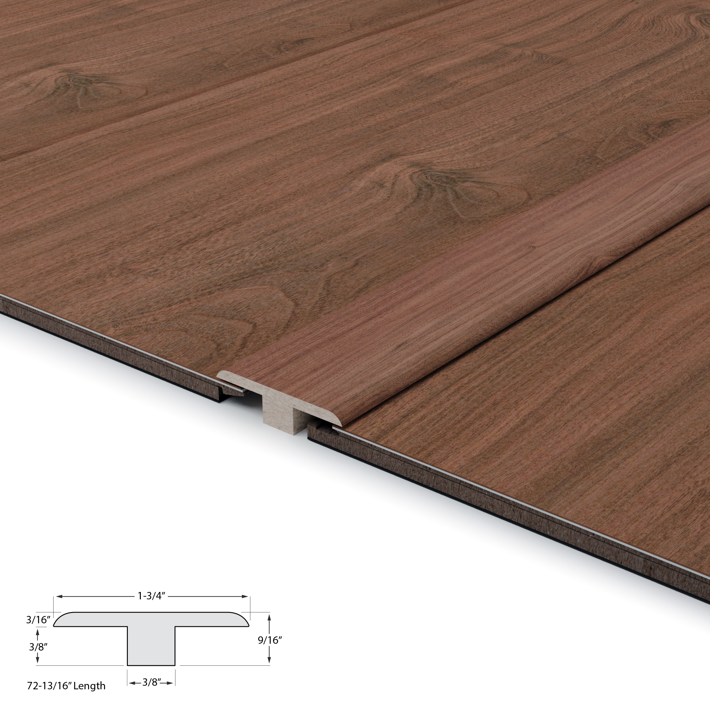 Old Mission Umber T-Mold 12mm view 3