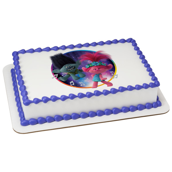 DreamWorks Trolls World Tour Let's Dance! PhotoCake® Edible Image®