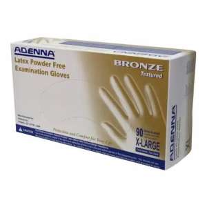 Hospeco, Adenna® Bronze Series, Medical Grade Gloves, Latex, 5.5 mil, Powder Free, XL, Natural