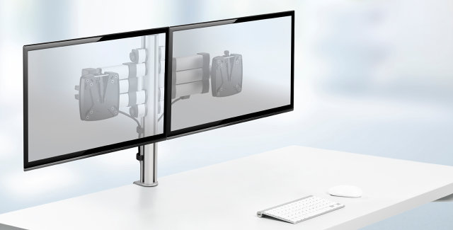 Novus CLU Monitor Arms Novus CLU Monitor Arms are designed for easy positioning so you can find the perfect view for what you do.