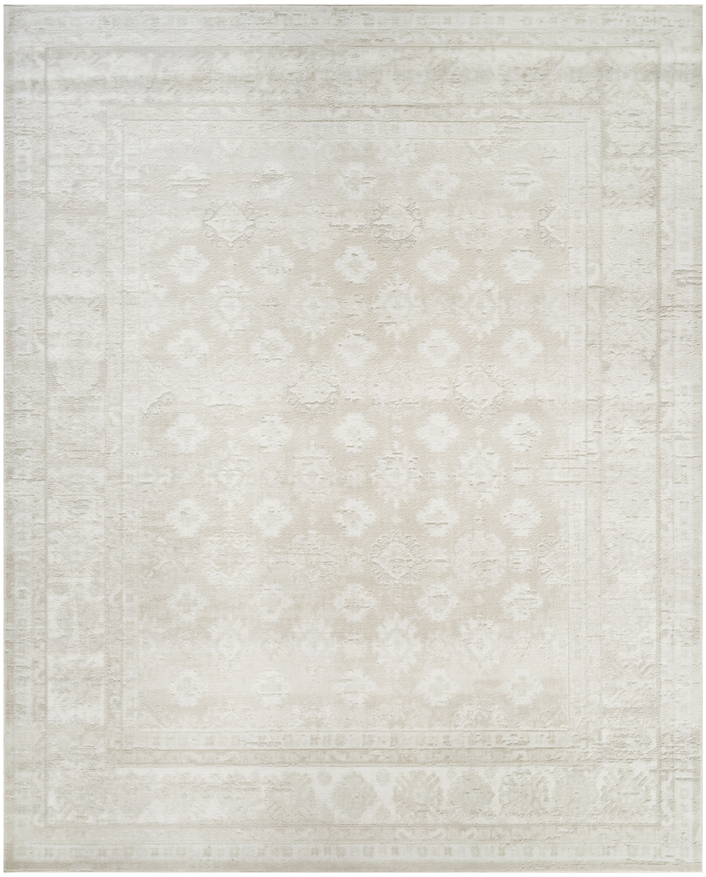Nourison Dekor 7'10" x 9'10" Ivory Beige Vintage Indoor Rug