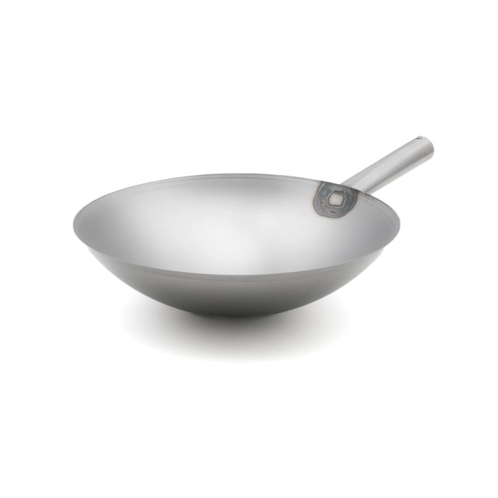 14-inch carbon steel induction wok pan