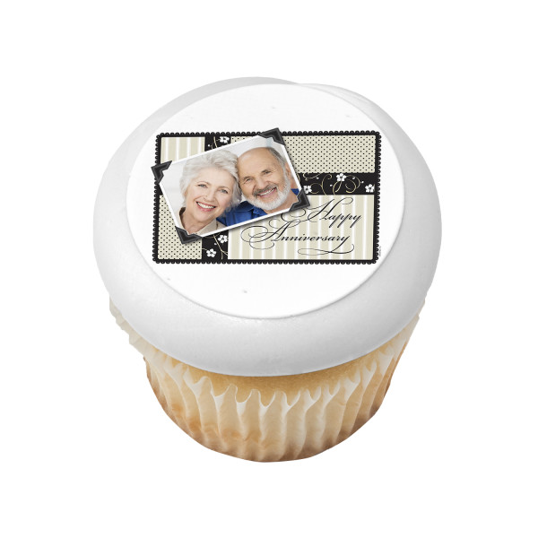 Anniversary Modern PhotoCake® Edible Image® Frame