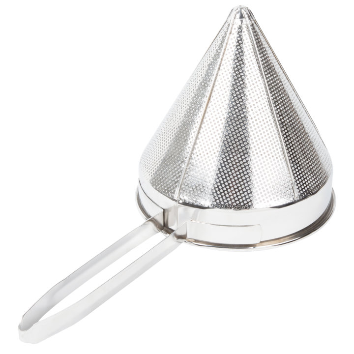 10-inch china cap coarse-mesh strainer