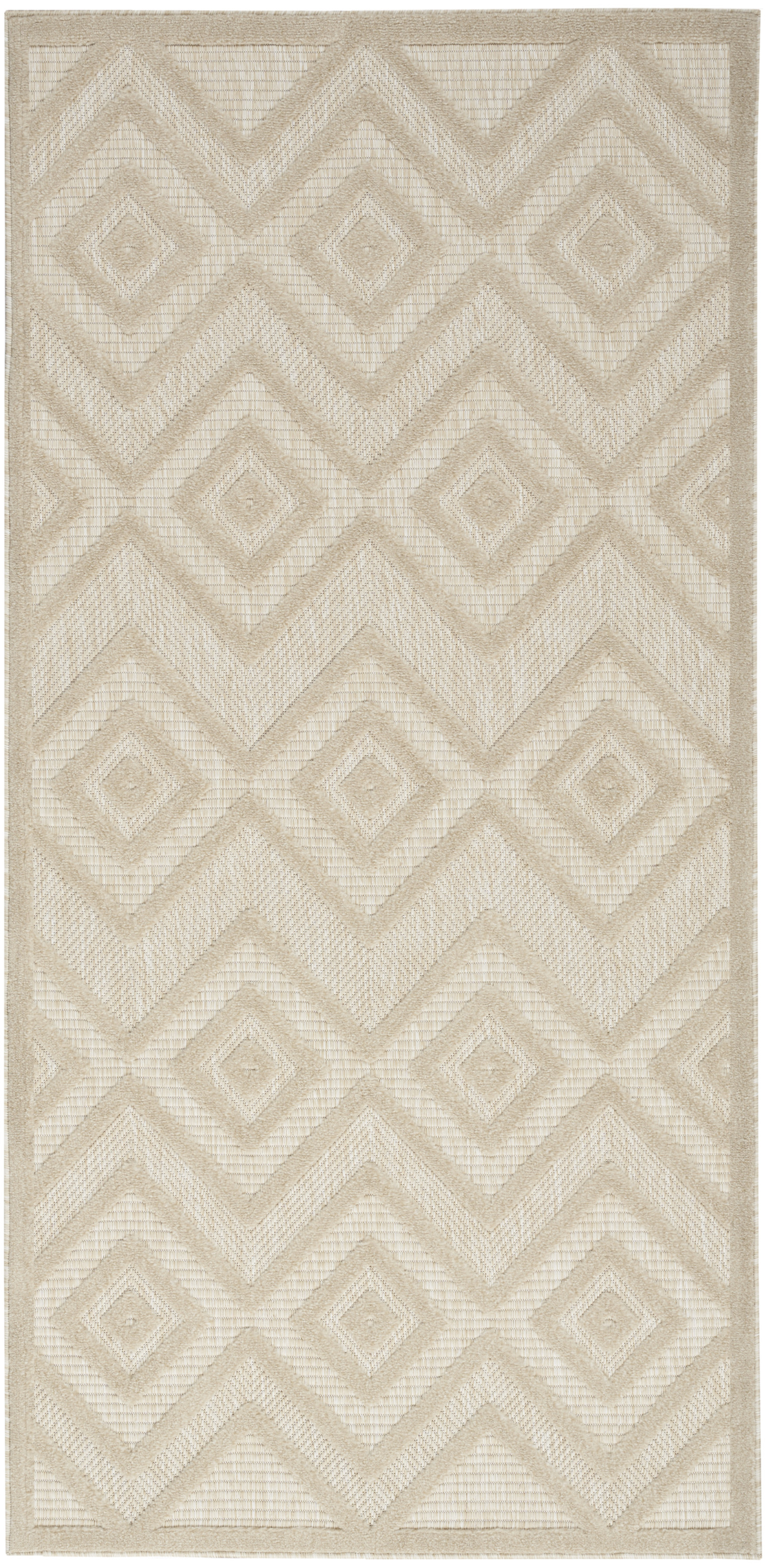 Nourison Versatile 2' x 4' Cream Modern Rug