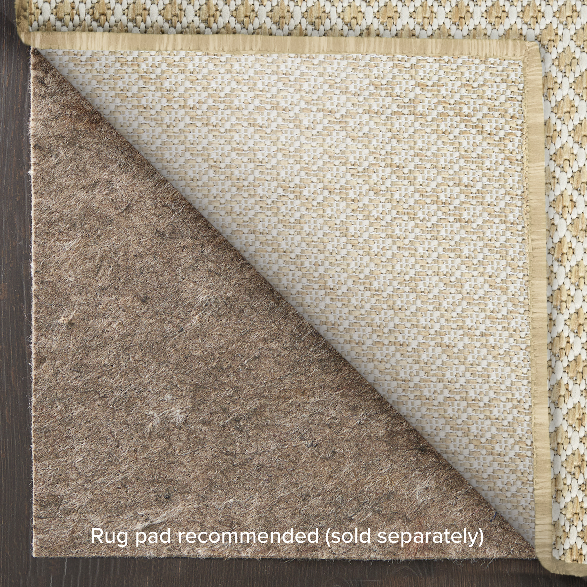 Nourison Courtyard 2'2" x 8' Natural Modern Rug