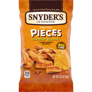 Snyder’s of Hanover Pretzel Pieces, Cheddar Cheese, 2.25 Oz