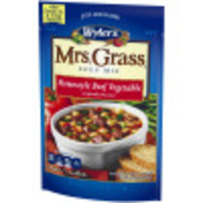 Wyler's Mrs. Grass Homestyle Beef Vegetable Hearty Soup Mix 7.48 oz Pouch
