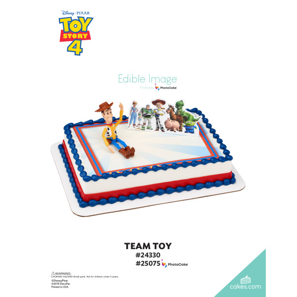 Disney and Pixar's Toy Story 4 Team Toy The Magic of Cakes® PhotoCake® Enhanced Background Page