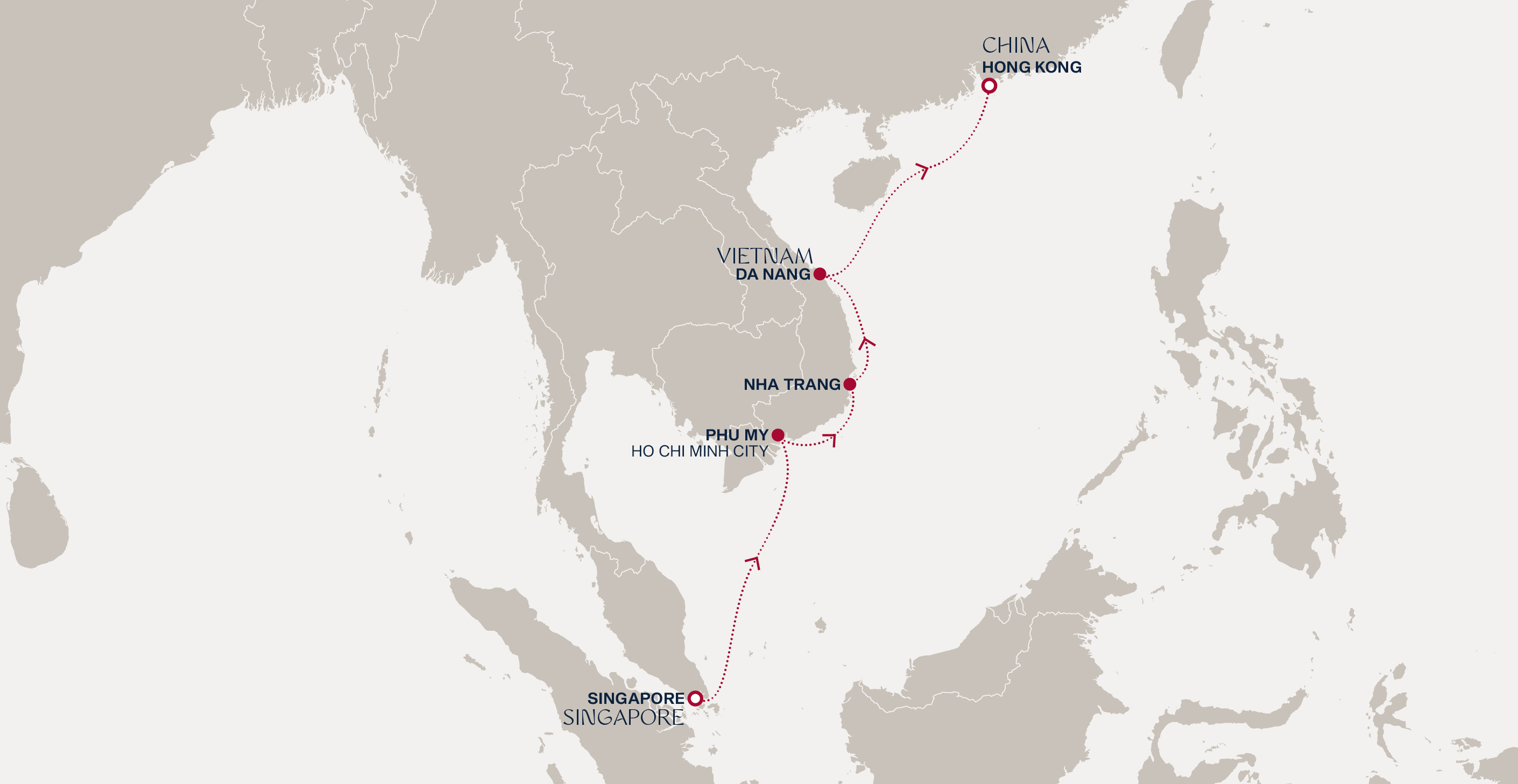 Itinerary map