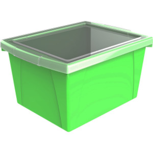 4 Gallon Storage Bin with Lid, Green