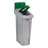 Rubbermaid Commercial, Slim Jim, Mixed Recycling Insert, Rectangular, Resin, Green, Receptacle Lid