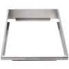 Single stainless steel angled adapter plate