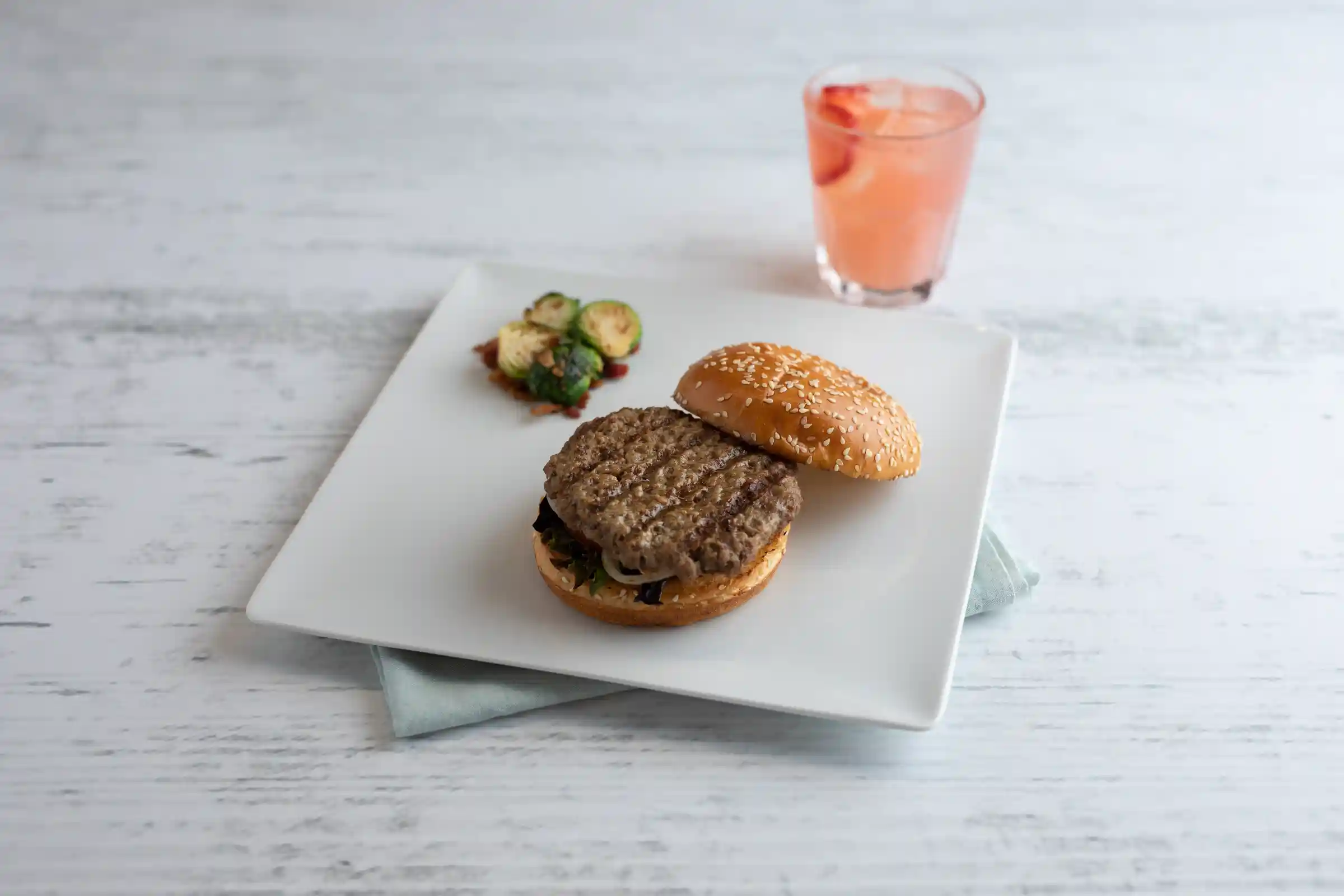 AdvancePierre™ Fully Cooked Flame Grilled Halal Certified Beef Burger, 2 oz._image_1