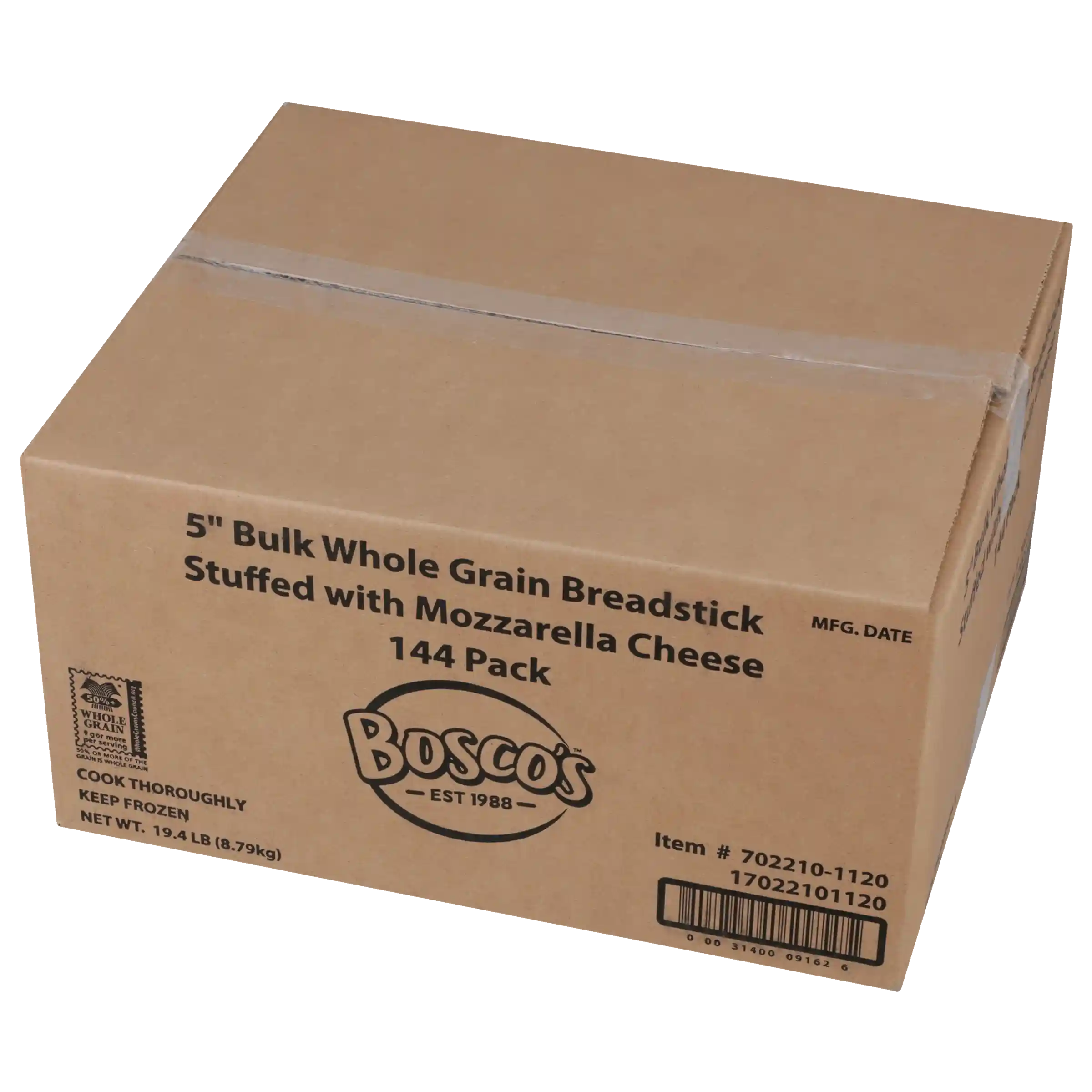 Bosco® Whole Grain 100% LMPS Cheese Stuffed Breadsticks, 2.15 oz._image_5