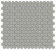 Studio Concrete 3/4″ Penny Round Mosaic Matte