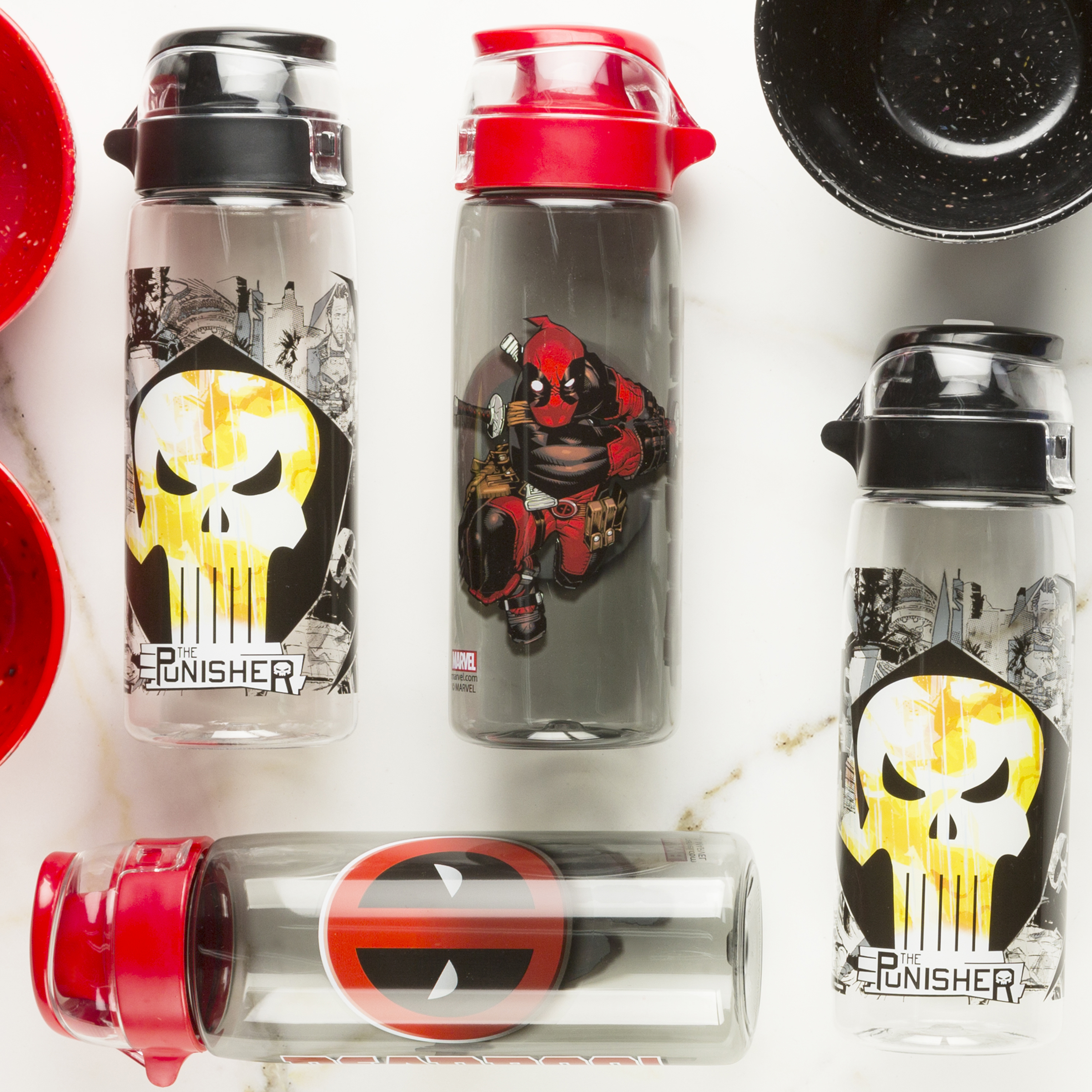 Marvel Comics 25 ounce Water Bottle, Deadpool slideshow image 2 Marvel Comics 25 ounce Water Bottle, Deadpool slideshow image 2