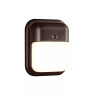 LED Square Wall Light Generation 1 3000K Button Photocontrol 120V Bronze