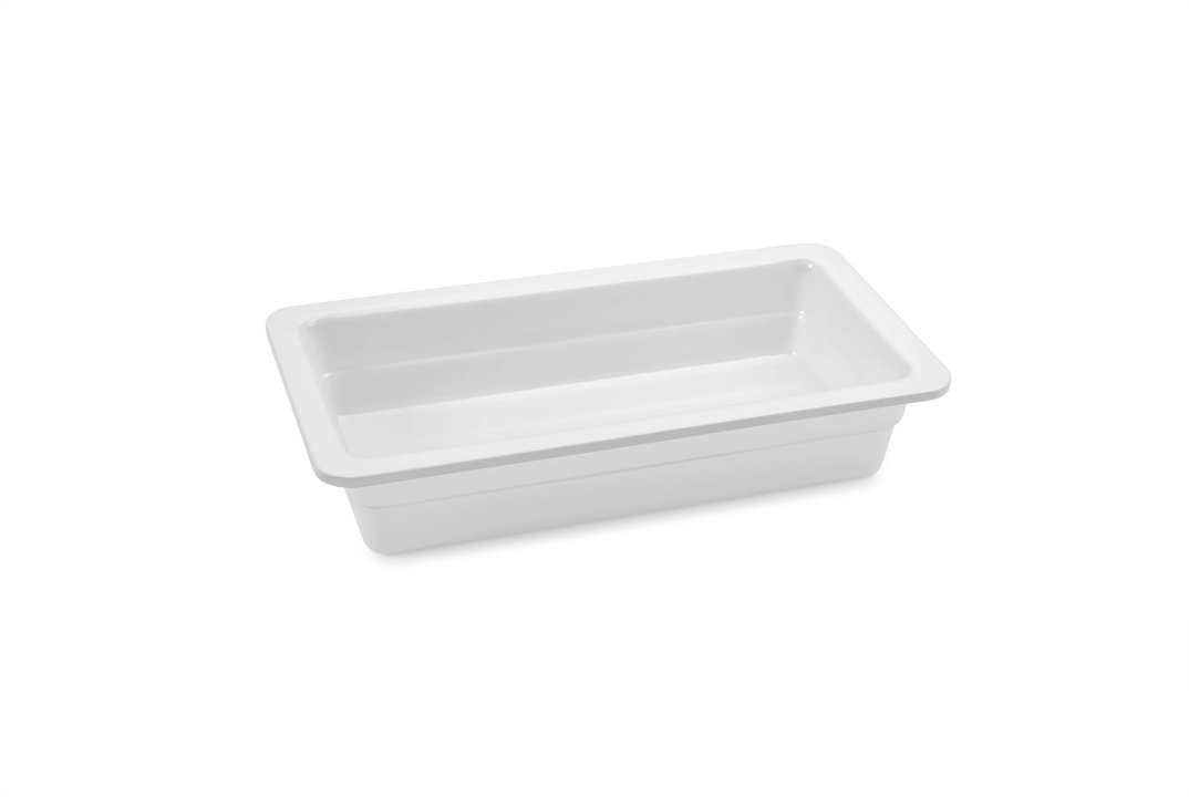 Cubeta GN de 1/3 de 20 milímetros de profundidad en color blanco