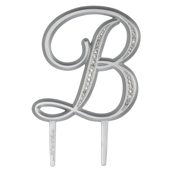 4.5" B Diamond Letter Monogram