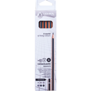 Graduate Graphite Pencil, Technical Set, 6 Pieces