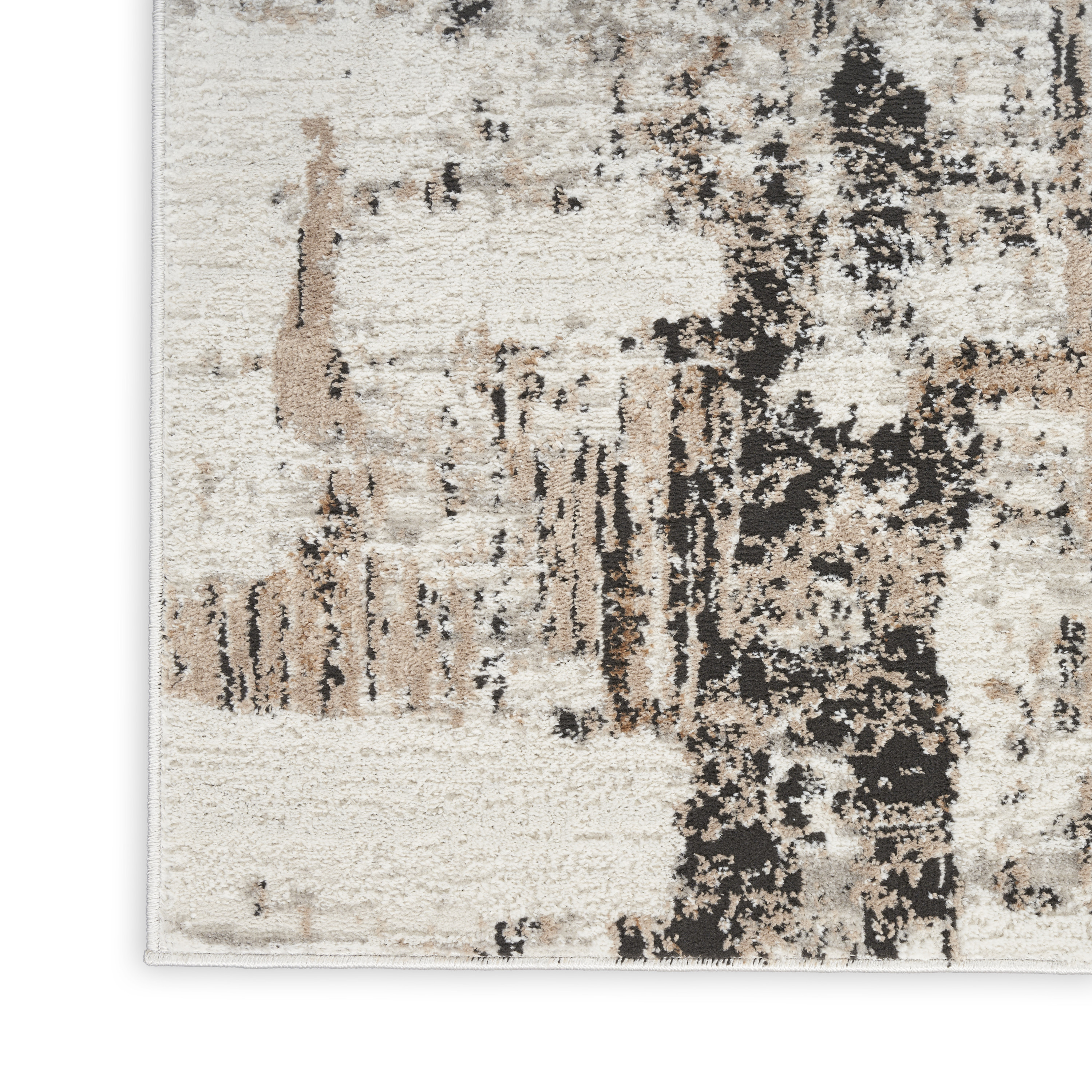 Calvin Klein CK029 Captivating 5'3" x 7'3" Cream Beige Modern Indoor Rug