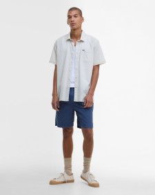 Pigment Dye Slub Short-Sleeved Shirt Oatmeal