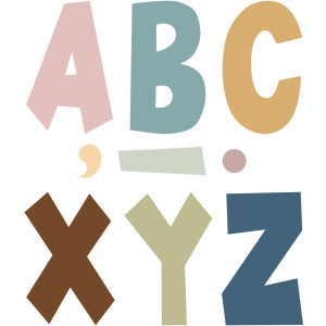 Everyone is Welcome 7" Fun Font Letters