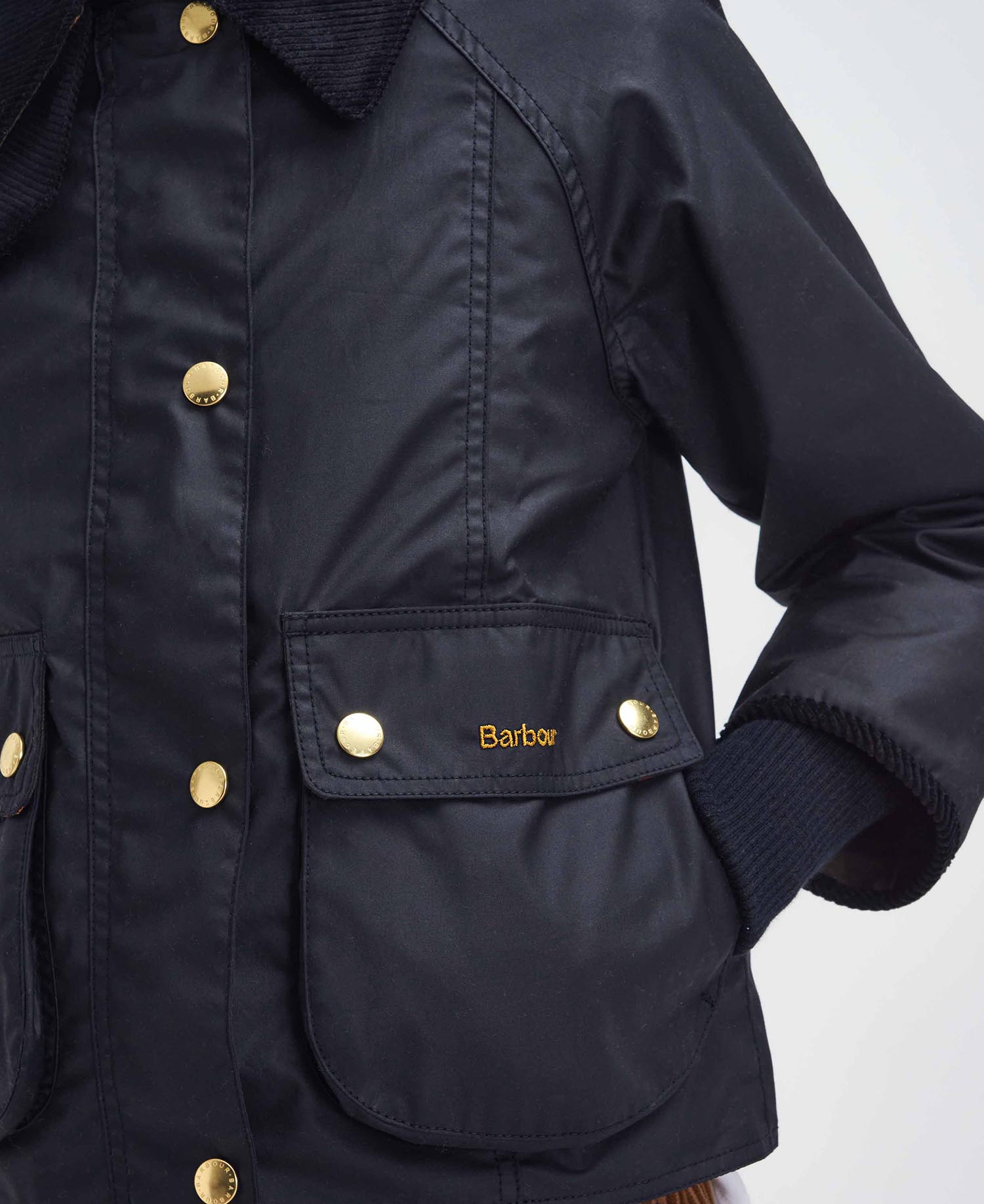 Cropped Beadnell Waxed Jacket image number 5