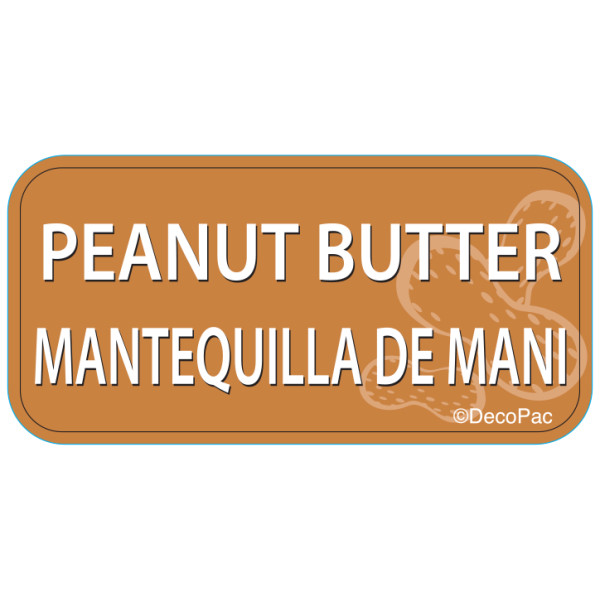 Peanut Butter Label PhotoCake® Edible Image® Merchandising Label