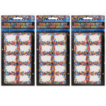 Ashley Productions&reg; Non-Magnetic Mini Whiteboard Erasers, Confetti, 10 Per Pack, 3 Packs ASH78008-3