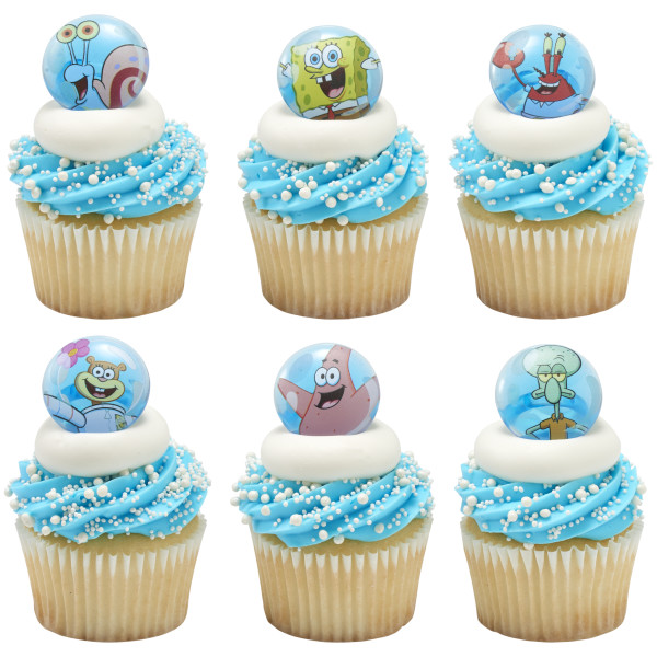 SpongeBob SquarePants Let's Hang Cupcake Rings