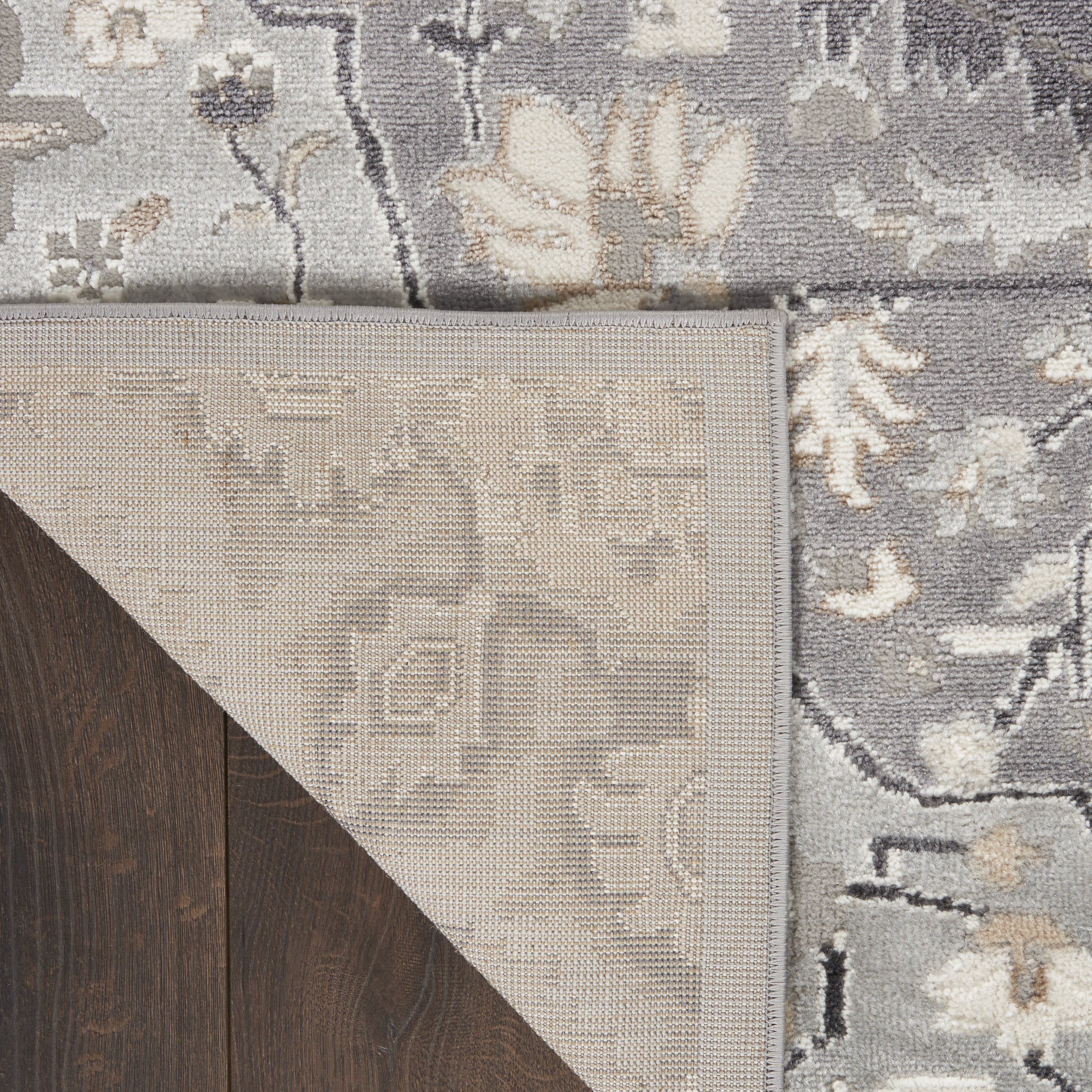 Nourison Elation 2'3" x 7'6" Grey Transitional Indoor Rug