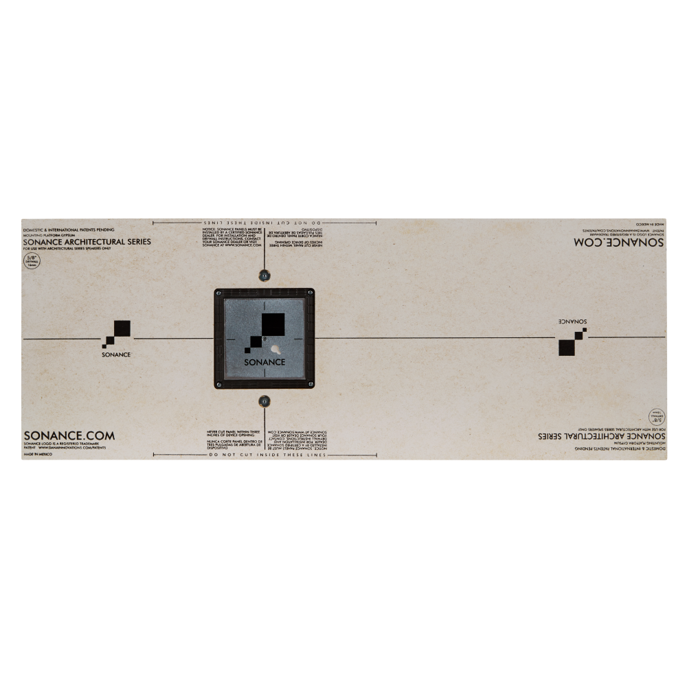 5/8IN GYPSUM MOUNTING PLATFORM AS DISCREET FOR BPS6 OR AS38RS SQUARE (1 EACH)