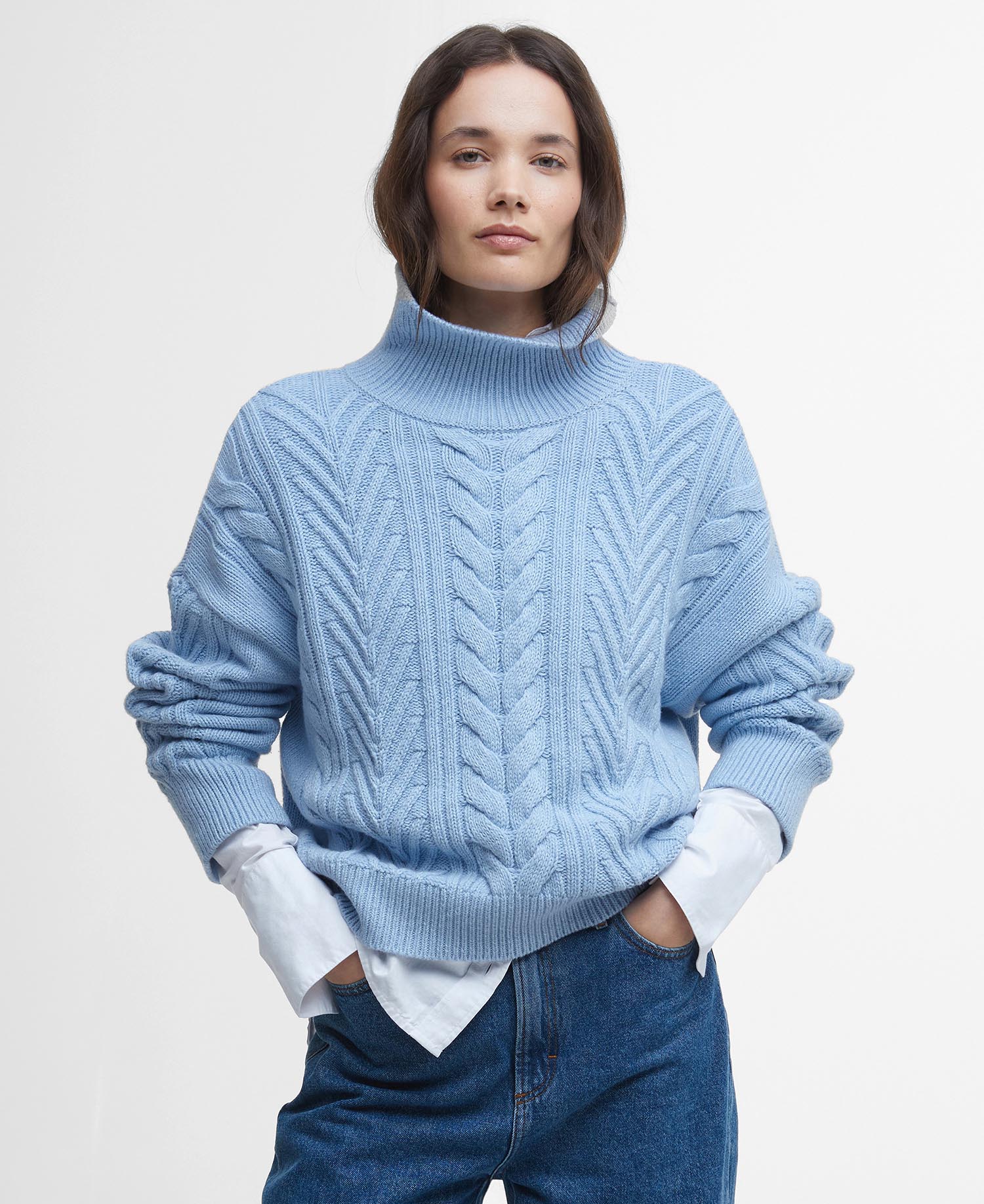 Beatrix Cable-Knit Rollneck Jumper image number 0