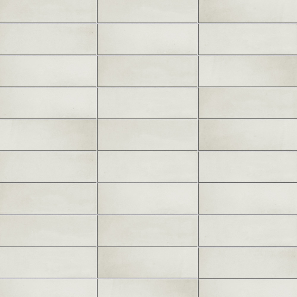 Coco Matte Cloud White 2 in. x 5-7/8 in. Porcelain Floor and Wall Tile