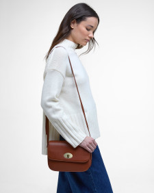 Isla Leather Crossbody Bag Brown