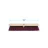 Boardwalk, 18in, Floor Brush Head, Polypropylene Bristles, Maroon