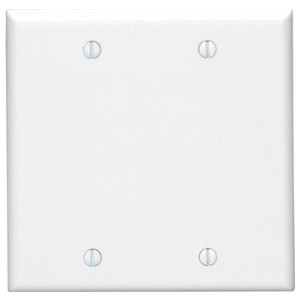 Leviton 88025 Wall Plate, Blank, 2-Gang, Box Mount, White | Graybar Store