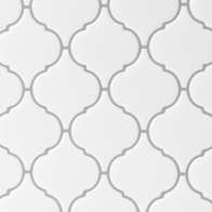 Swatch for EasyLiner® Peel & Stick Décor Sheets - White Quatrefoil, 4 pk, 10 in. x 10 in.
