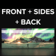 Front, Sides & Back Backlit Graphic Kit
