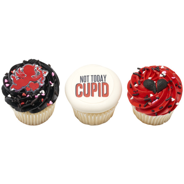 Cupid and Hearts Cupcake Rings
