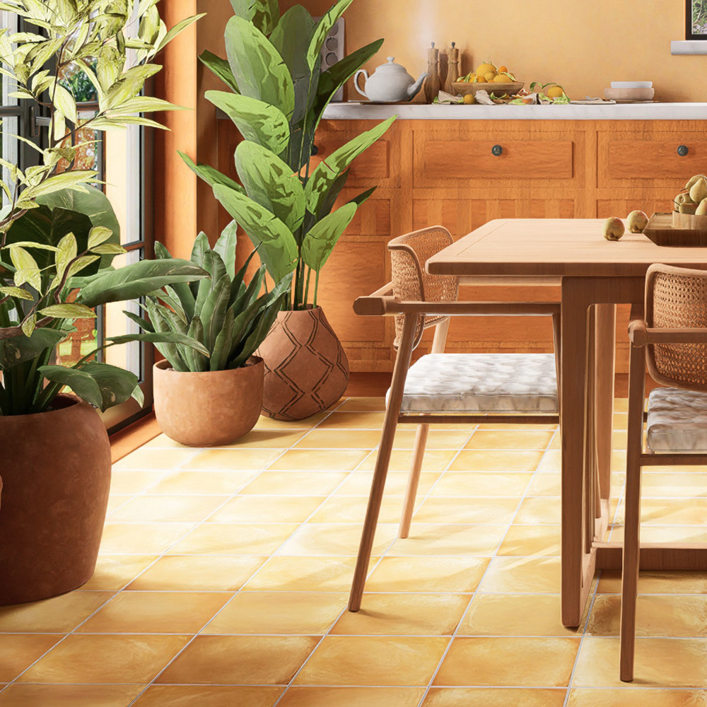 Sentier des Ocres 7-7/8 in. x 7-7/8 in. Porcelain Floor and Wall Tile