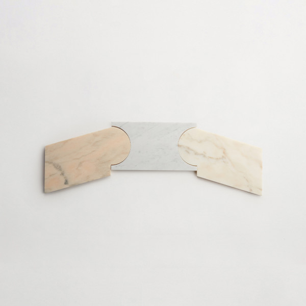 clé lapidary + cristina celestino | palestro floor | carrara + pink/grey (bundle) | honed