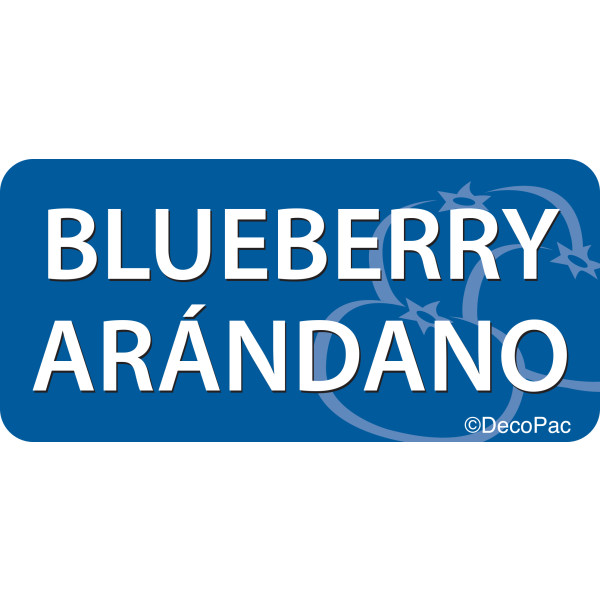 Blueberry/Arándano Promotional Label